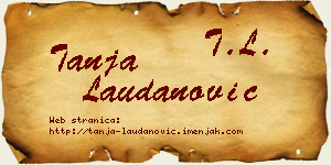 Tanja Laudanović vizit kartica